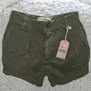 Fat Face Olive Cargo Shorts for Women